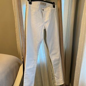 White Mid Rise Jeans